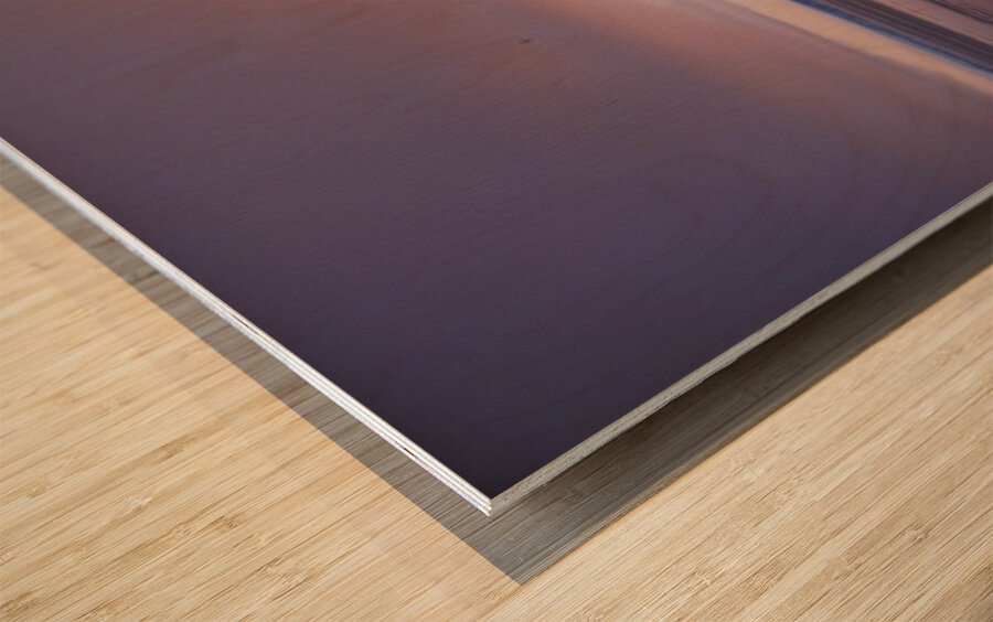 Lueurs matinales  Wood print