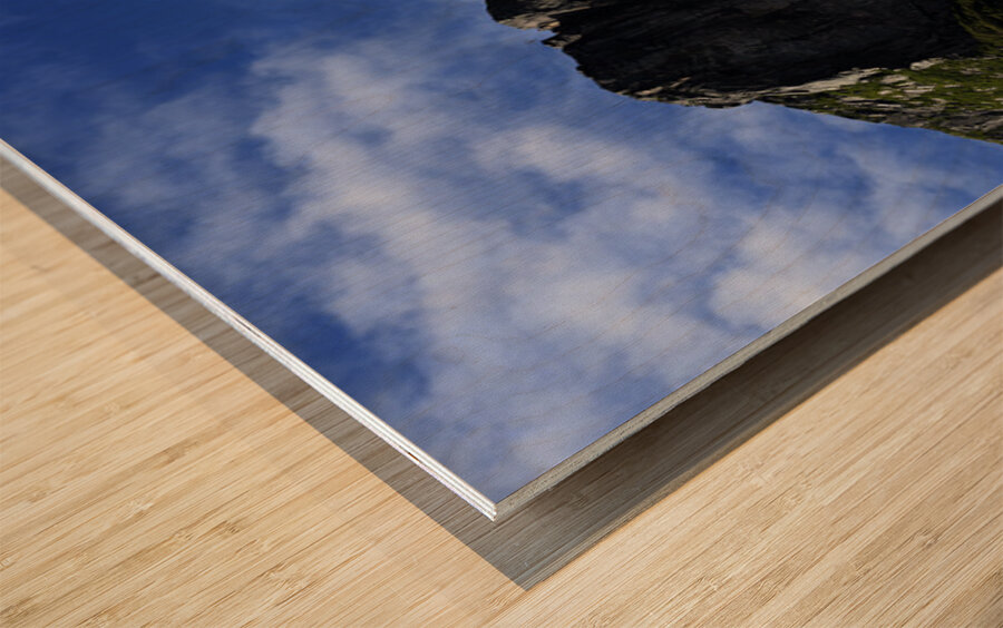 Pretty Cliff IV Wood print