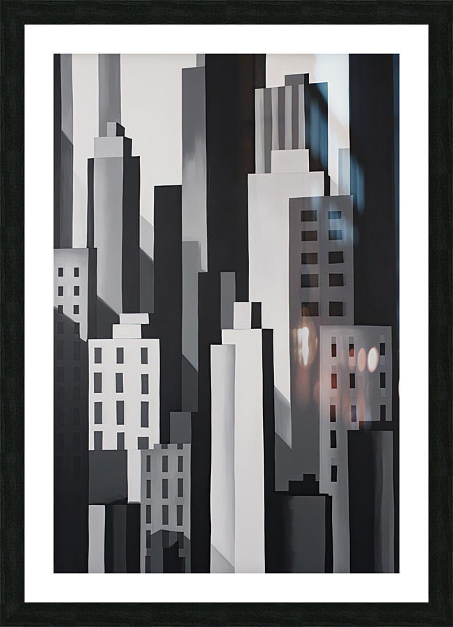 Abstract city Picture Frame print
