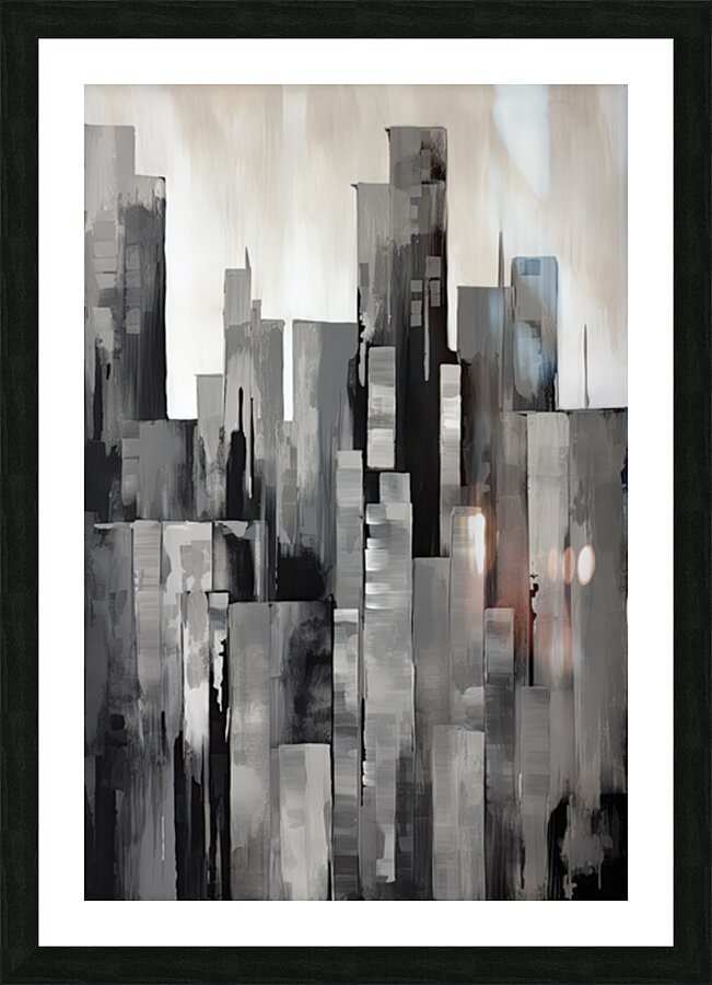 Abstract city Picture Frame print
