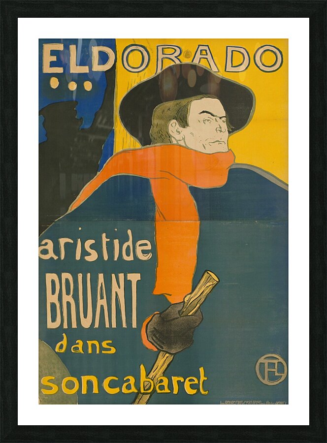 Henri de Toulouse-Lautrec - Eldorado: Aristide Bruant Picture Frame print