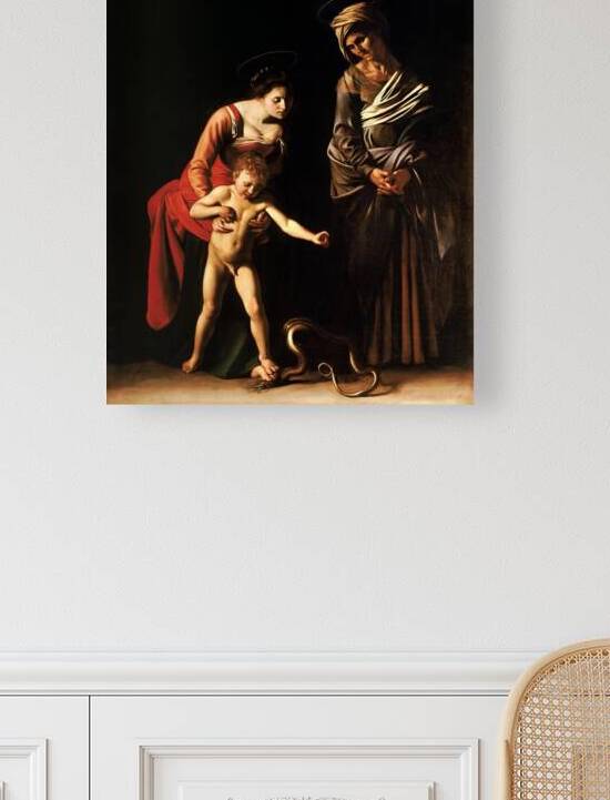 Caravaggio - Virgin and Child with Saint Anne . 1605-1606 by Wirla