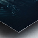 Luminous boats at night at sea 25 Metal print