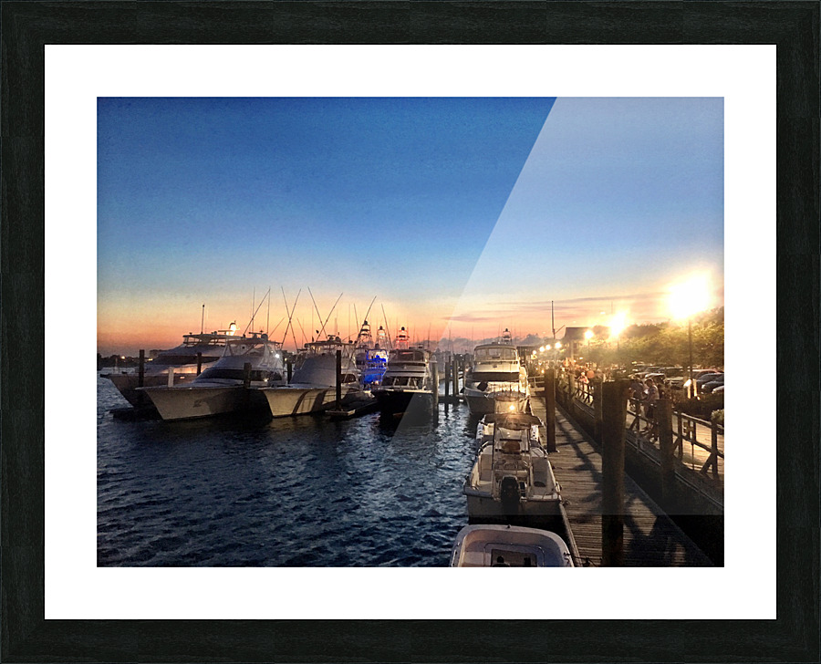 Beaufort NC sunset Picture Frame print