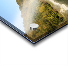 A stunning landscape of mountains trees and green leaves with water - Romania Acrylic print