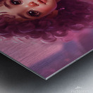 A beautiful Little girl in pink dress Metal print