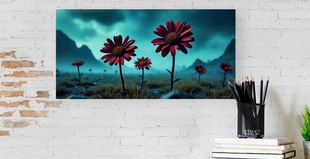 Dystopian Flowers-2: The Rise of Red Hope | Limited Edition | Personalizable by AtooArt