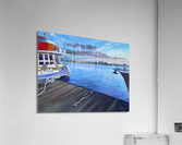 Boats at Dock Acrylic Print