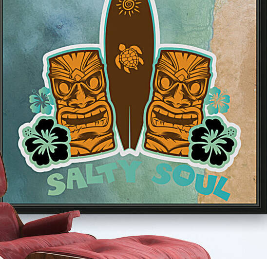 Salty Soul Tiki Beach by Snowy Mountain Traders