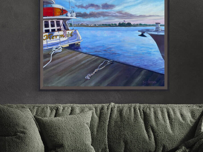 Boats at Dock by Snowy Mountain Traders