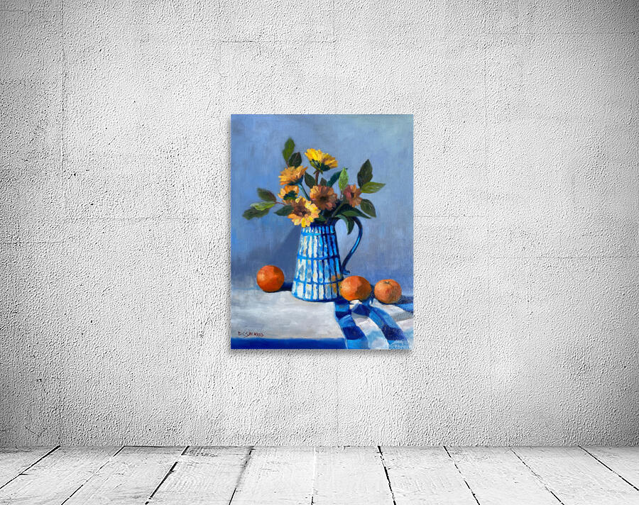 Dasies and Oranges Wall Preview