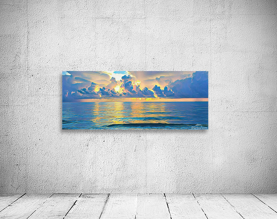 Sunny Beach Sunset Wall Preview