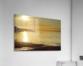 golden beach Acrylic Print