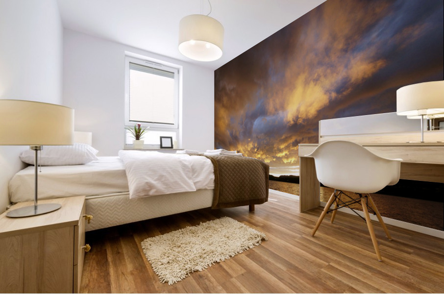 painted sky Mural print