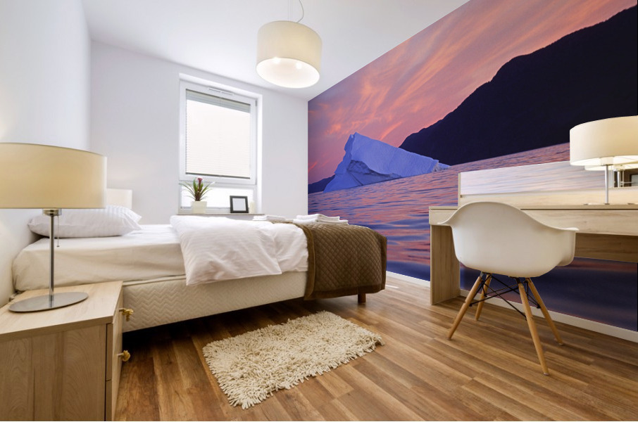 blue berg Mural print