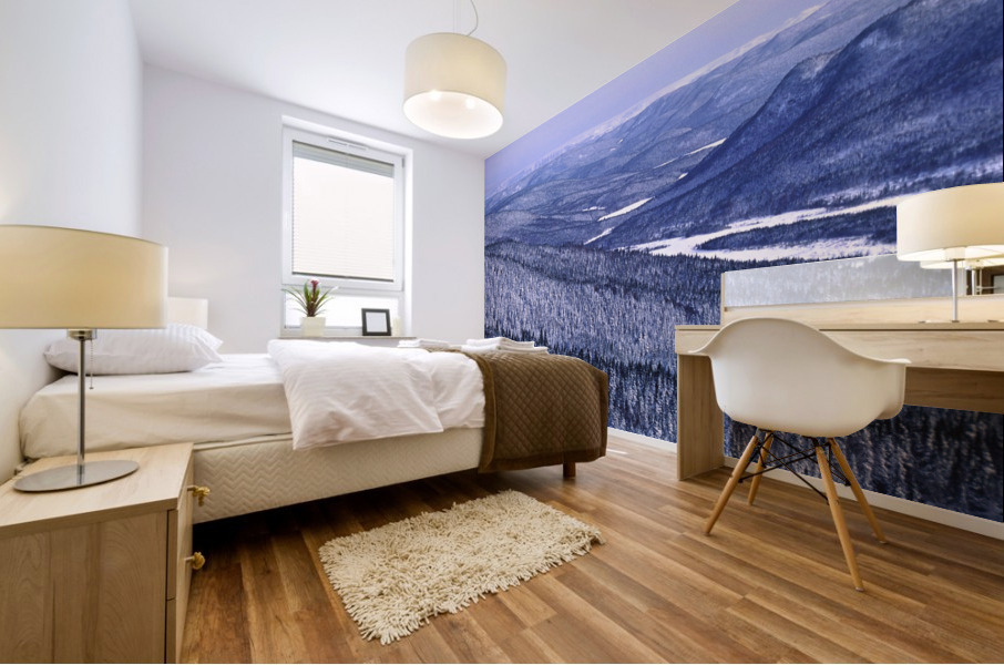 over the hills Mural print