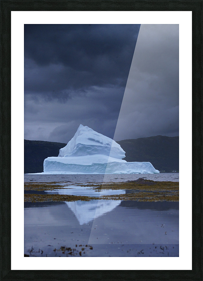 luminescent iceberg Picture Frame print