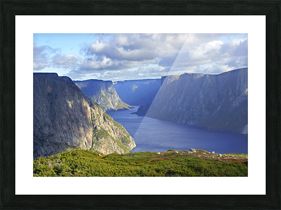 western brook pond Picture Frame print