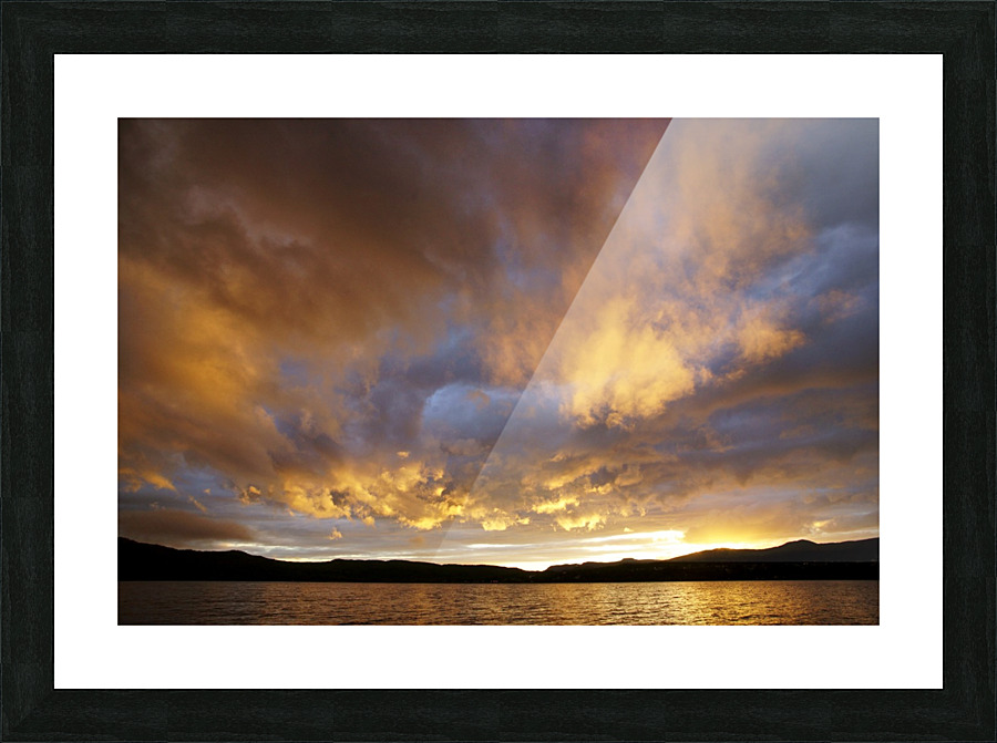 painted sky Picture Frame print