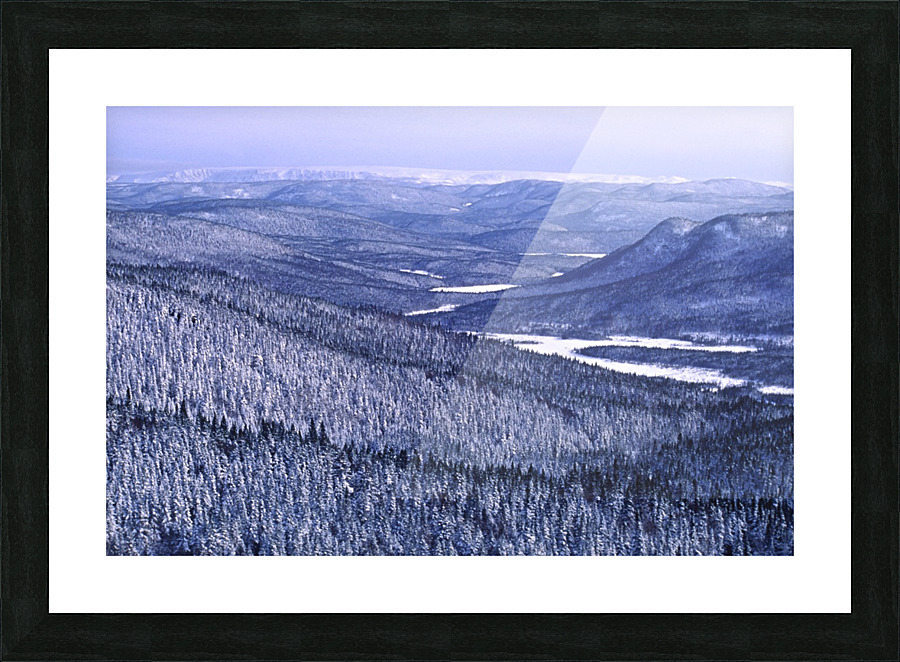 over the hills Picture Frame print