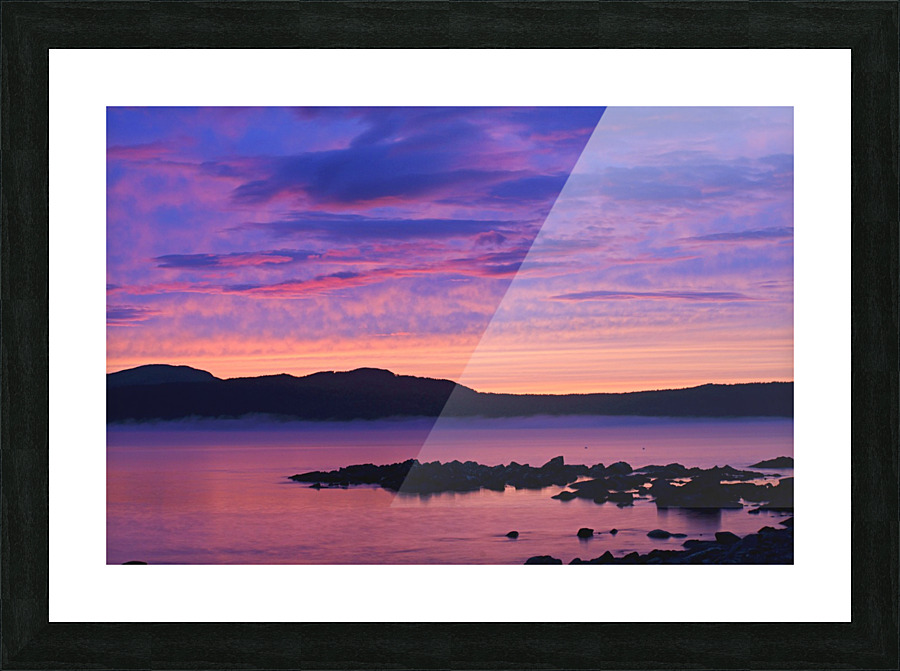 blue twilight Picture Frame print