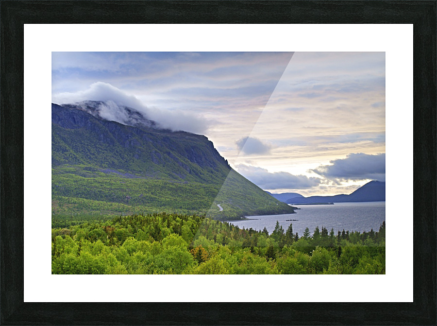 blow me down mountain Picture Frame print