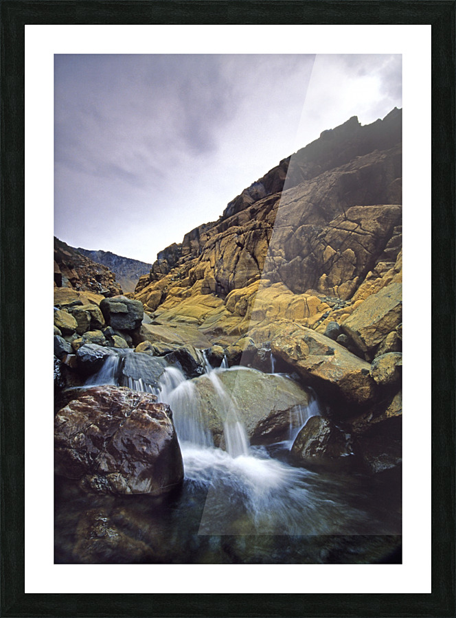 mountain stream Picture Frame print