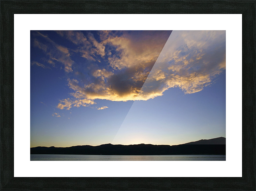 looming cloud Picture Frame print