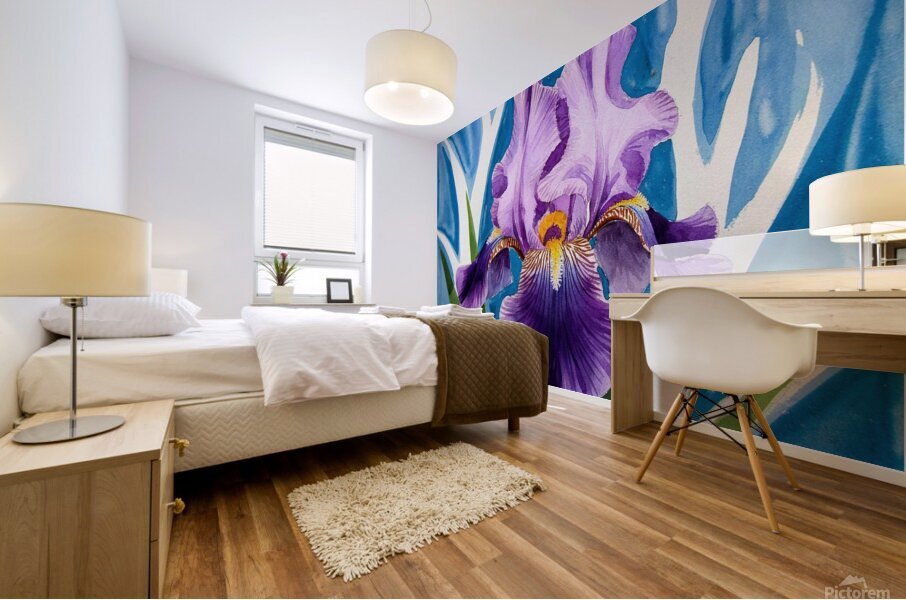  An iris flower3 Mural print