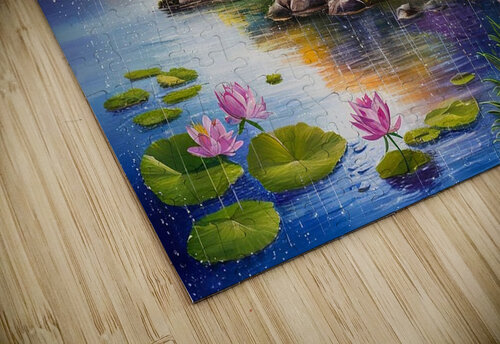 Tranquil lakeside scene NorShop puzzle