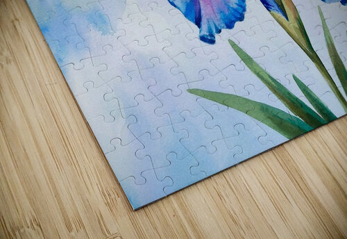  blue iris flower  NorShop puzzle