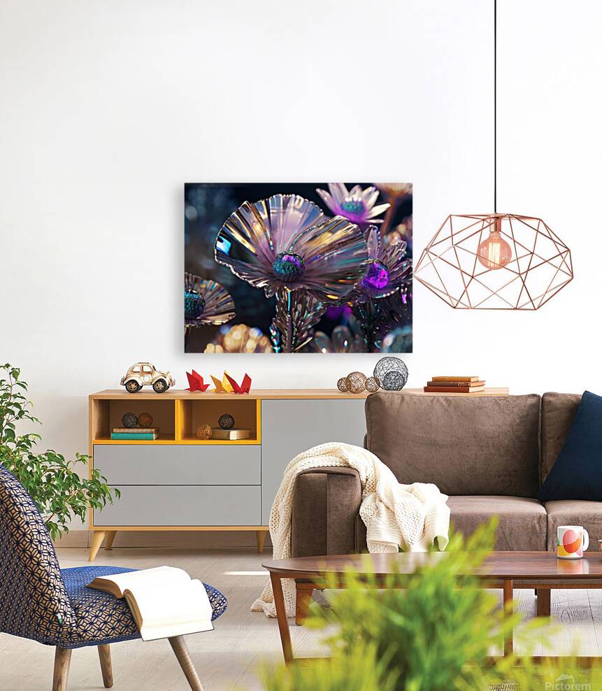 Iridescent flowers Reproduction