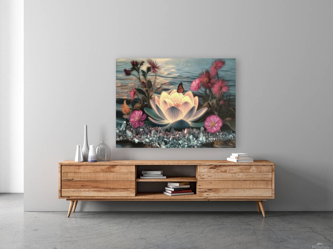  Glowing lotus flower2 Reproduction