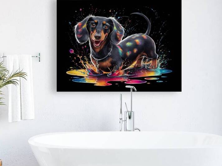 A charming raven colored dachshund2 by NorShop