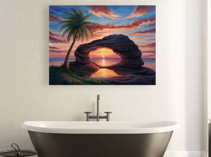 Peaceful coastal sunset1 by NorShop