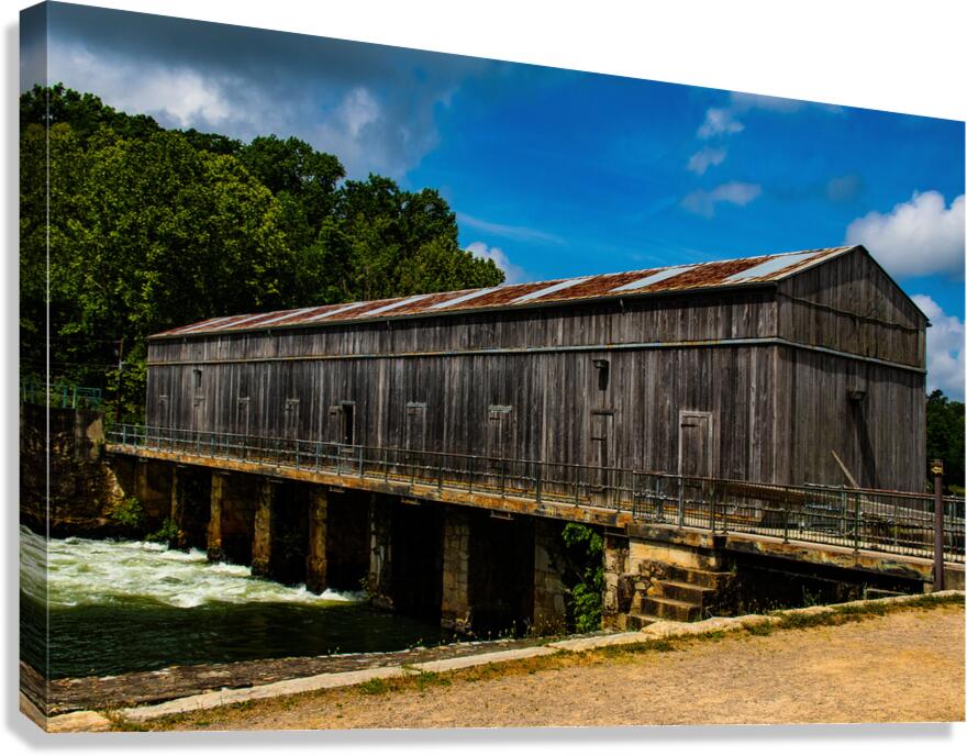 Augusta canal bridge Canvas Print