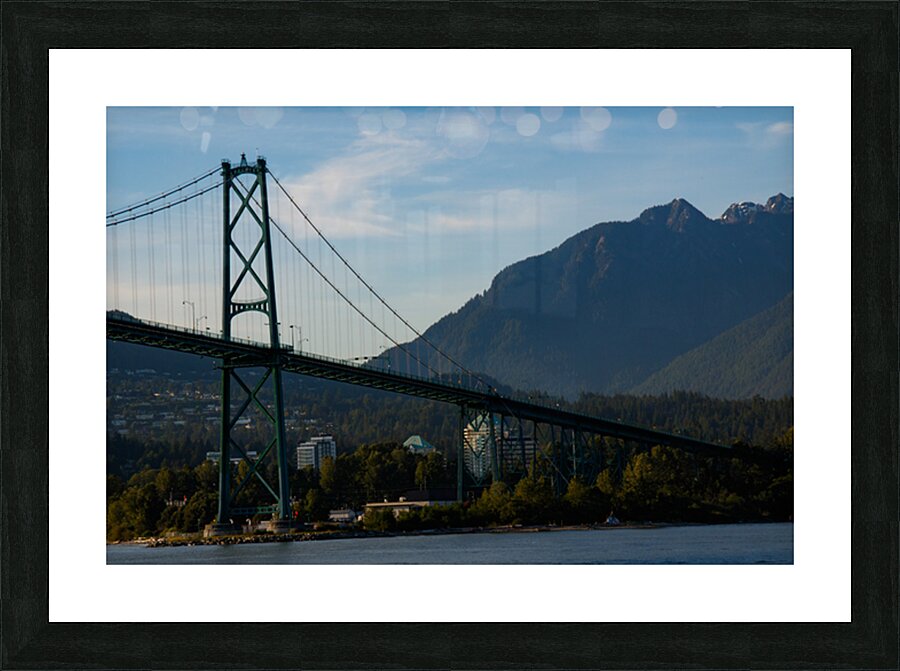 lions gate bridge Picture Frame print