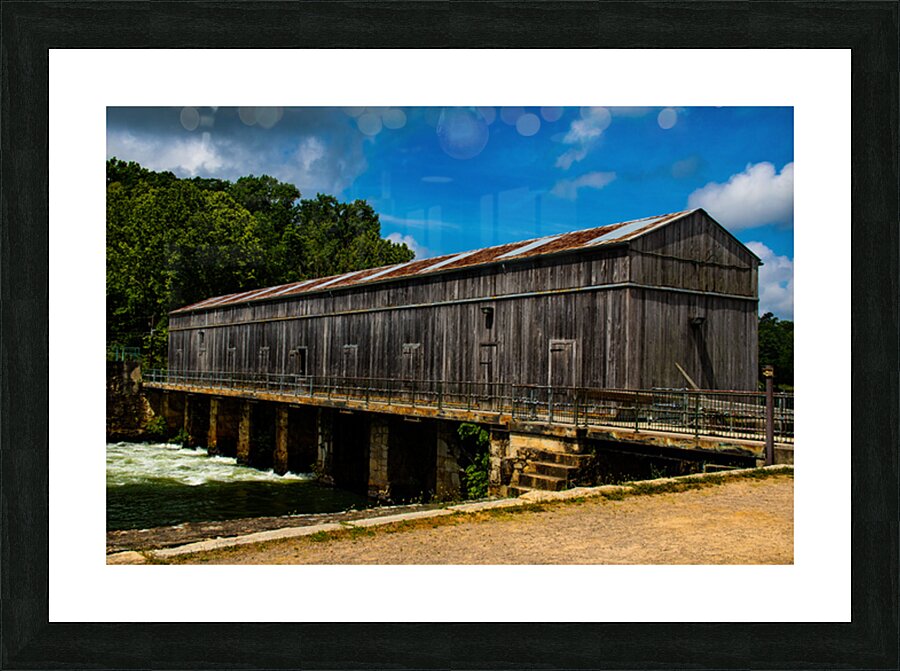 Augusta canal bridge Picture Frame print