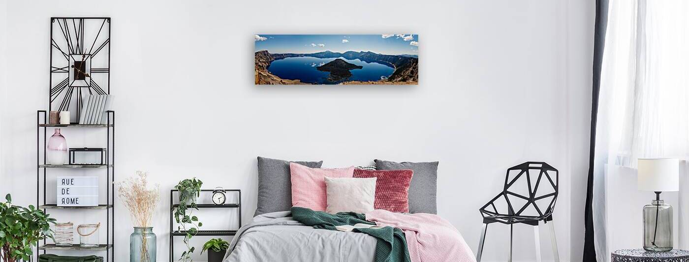 Crater Lake Wizard island 3 Pano by Allen Lincoln Media