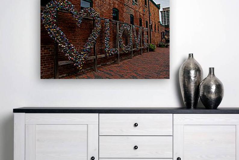 Distillery District love locks love sign by Allen Lincoln Media