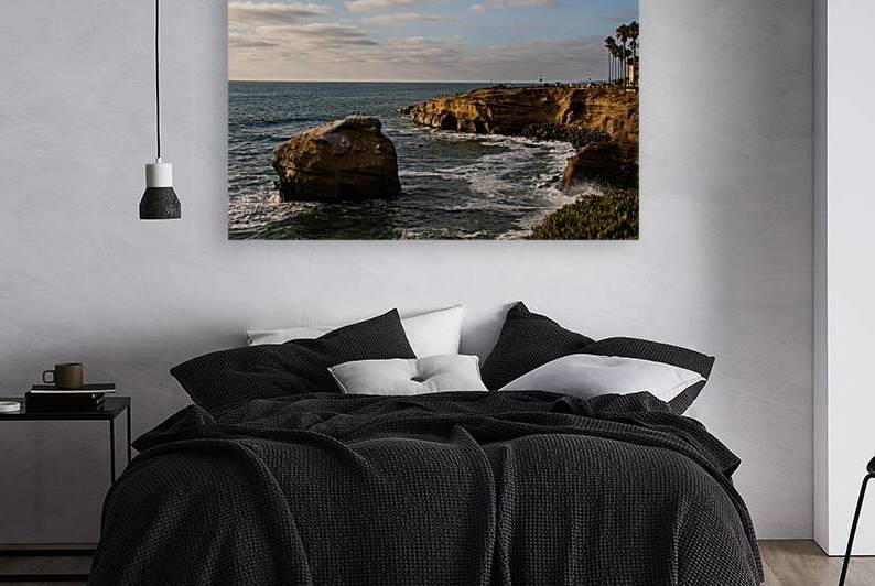 la jolla beach cove rock by Allen Lincoln Media