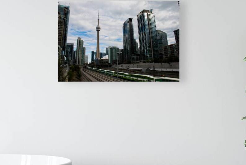 CN Tower Toronto train tracks by Allen Lincoln Media