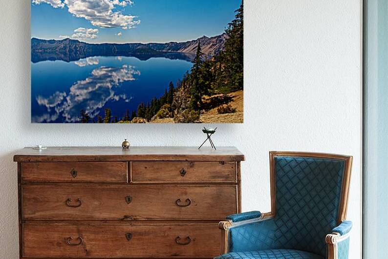 crater lake a reflection  by Allen Lincoln Media