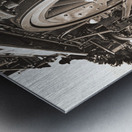 On the Train Metal print