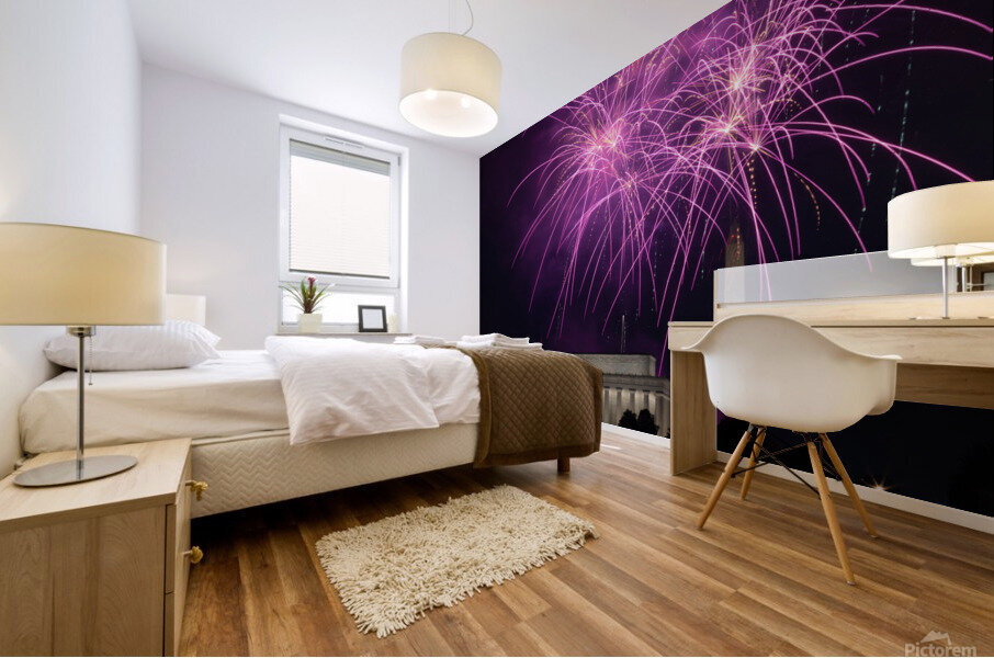 D.C. Fireworks-Purple Edition Mural print