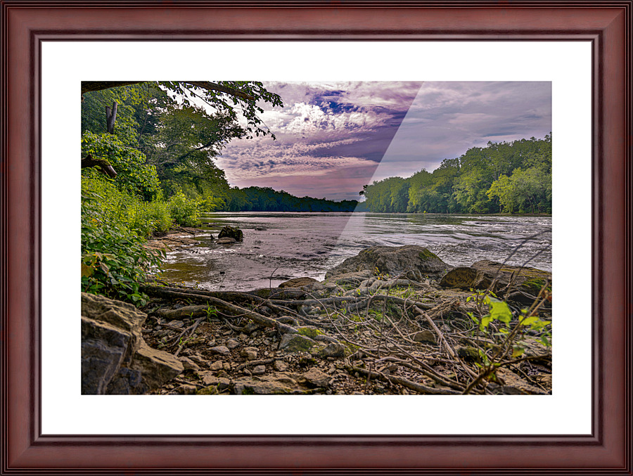 Waterscape Park Picture Frame print