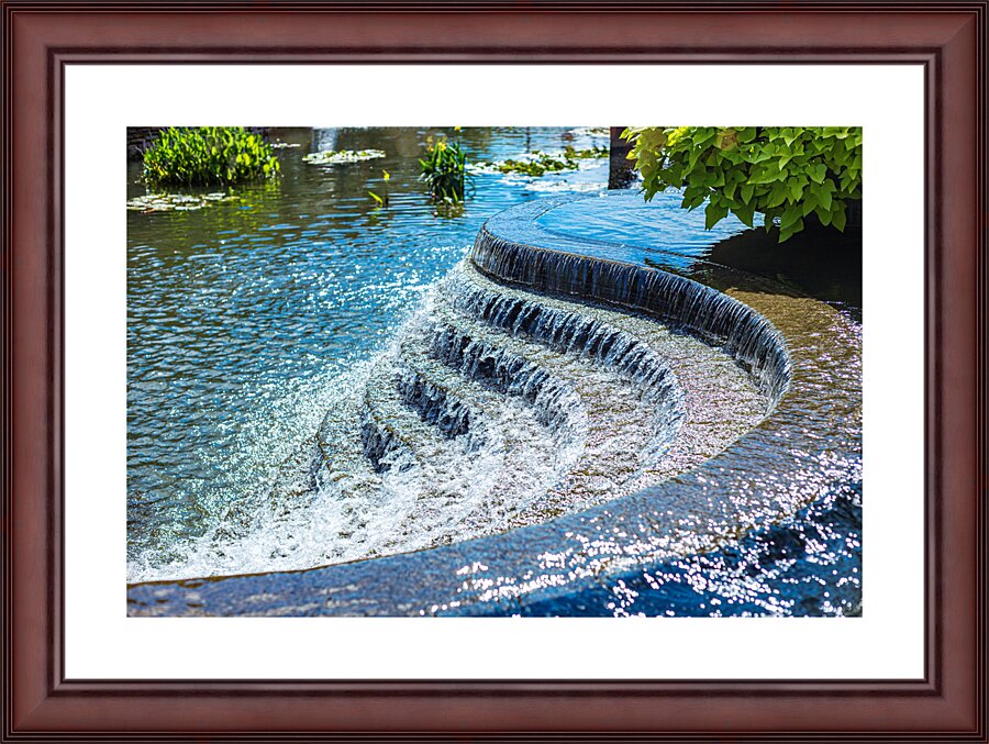 Step Down Waterfalls Picture Frame print