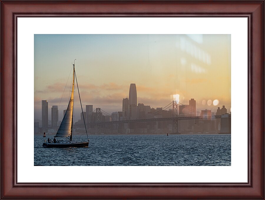 San Francisco Sails Picture Frame print