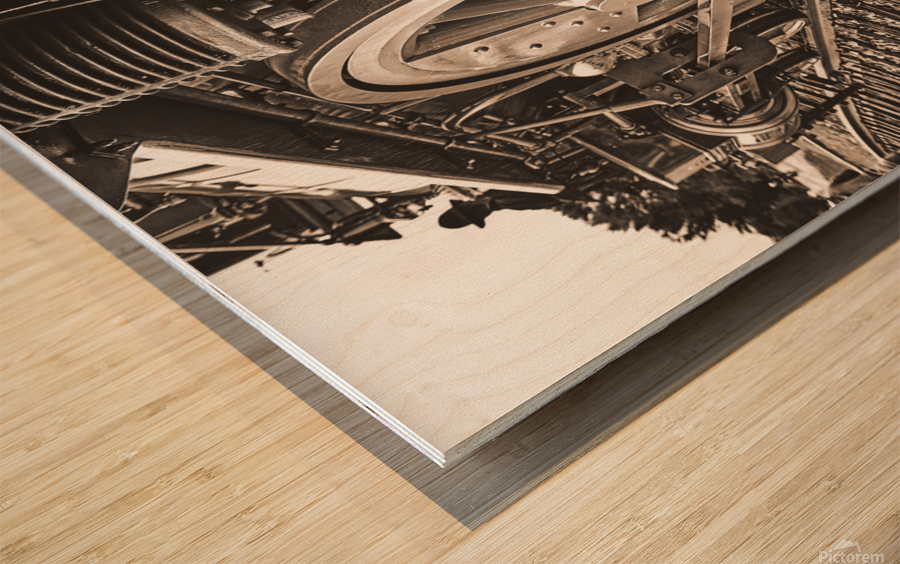 On the Train Wood print