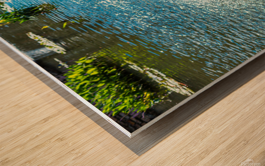 Step Down Waterfalls Wood print